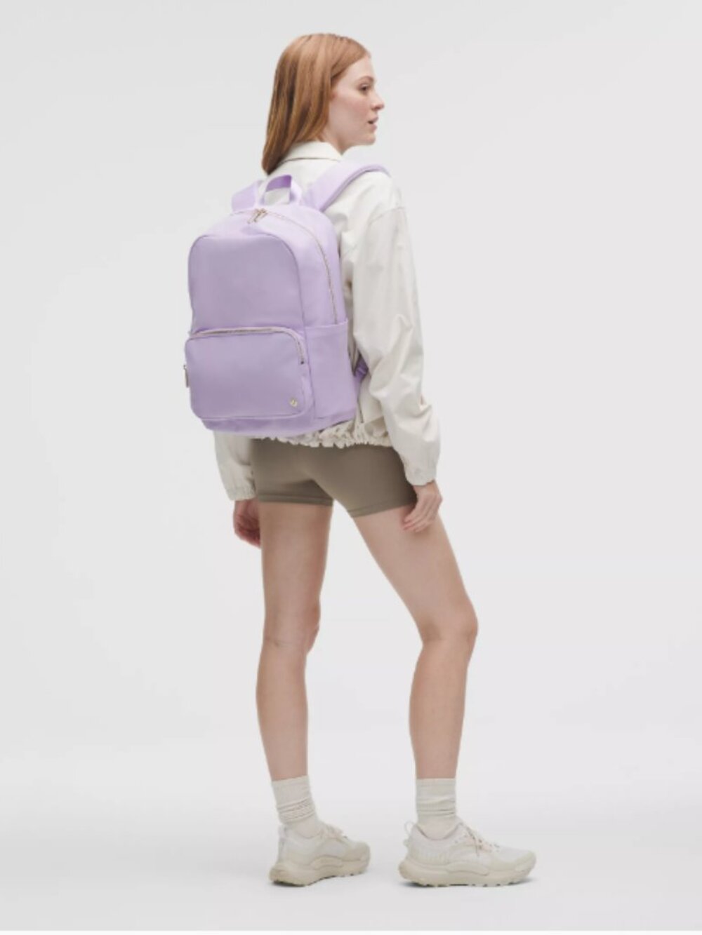NWT Lululemon Everywhere Backpack w/ Metal hardware 22L Lavender Frost/Gold - Picture 3 of 14